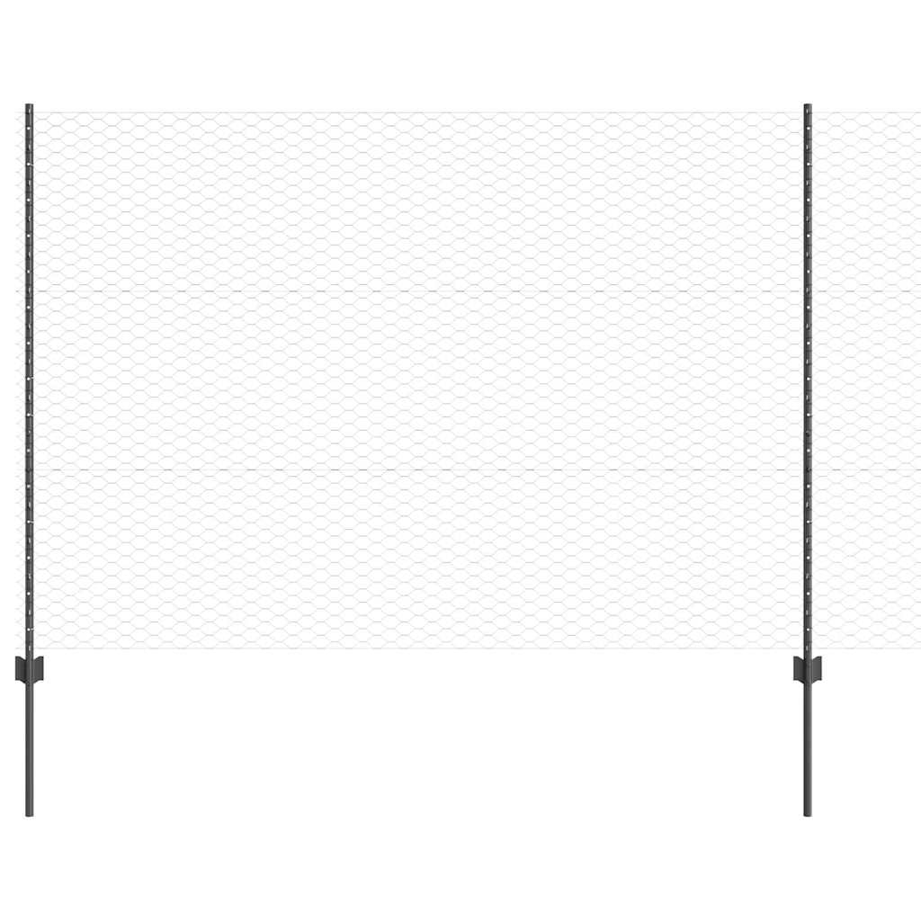 Recinzione in Rete Saldato Acciaio PVC 10 x 1,5 m