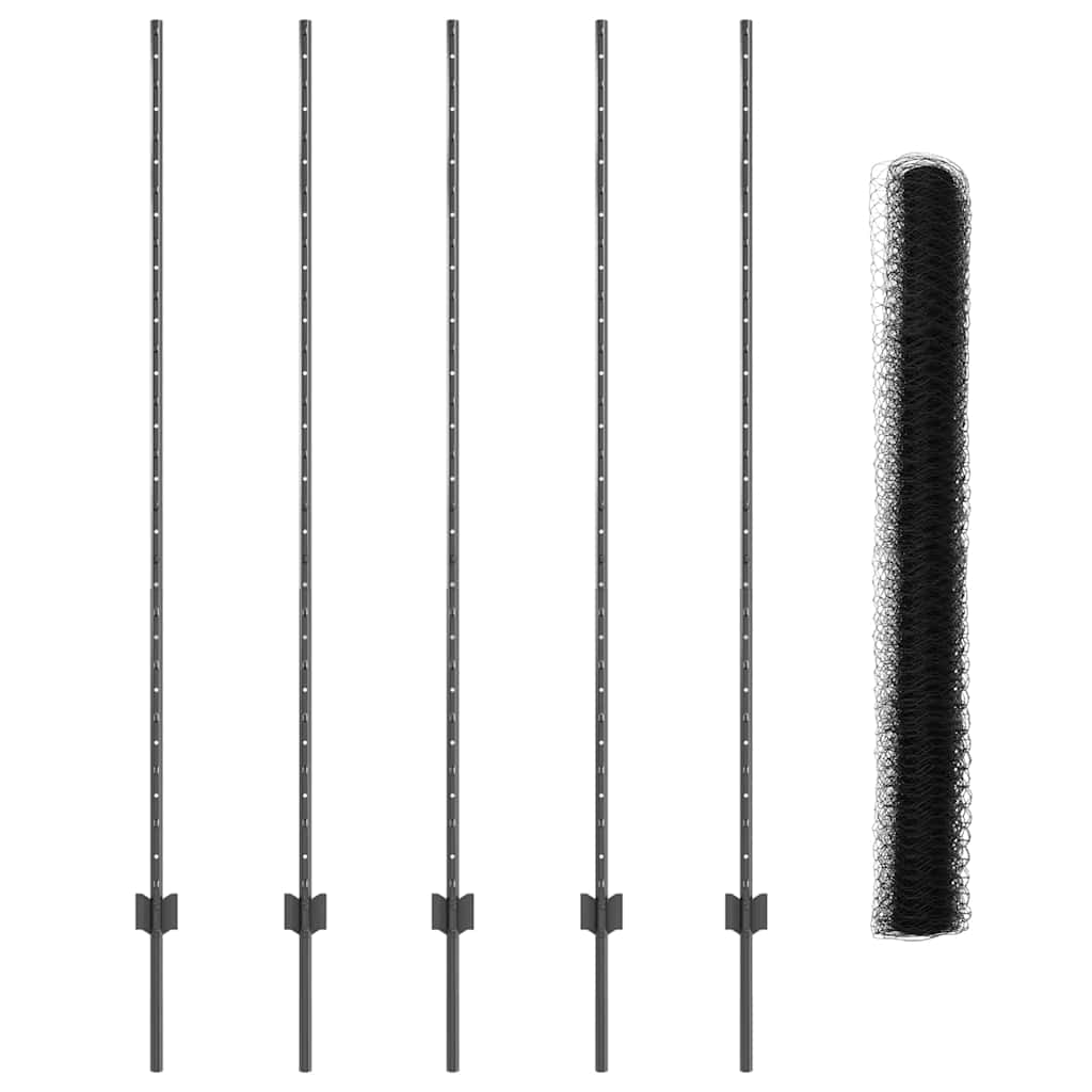Recinzione in Rete Saldato Acciaio PVC 10 x 1,5 m