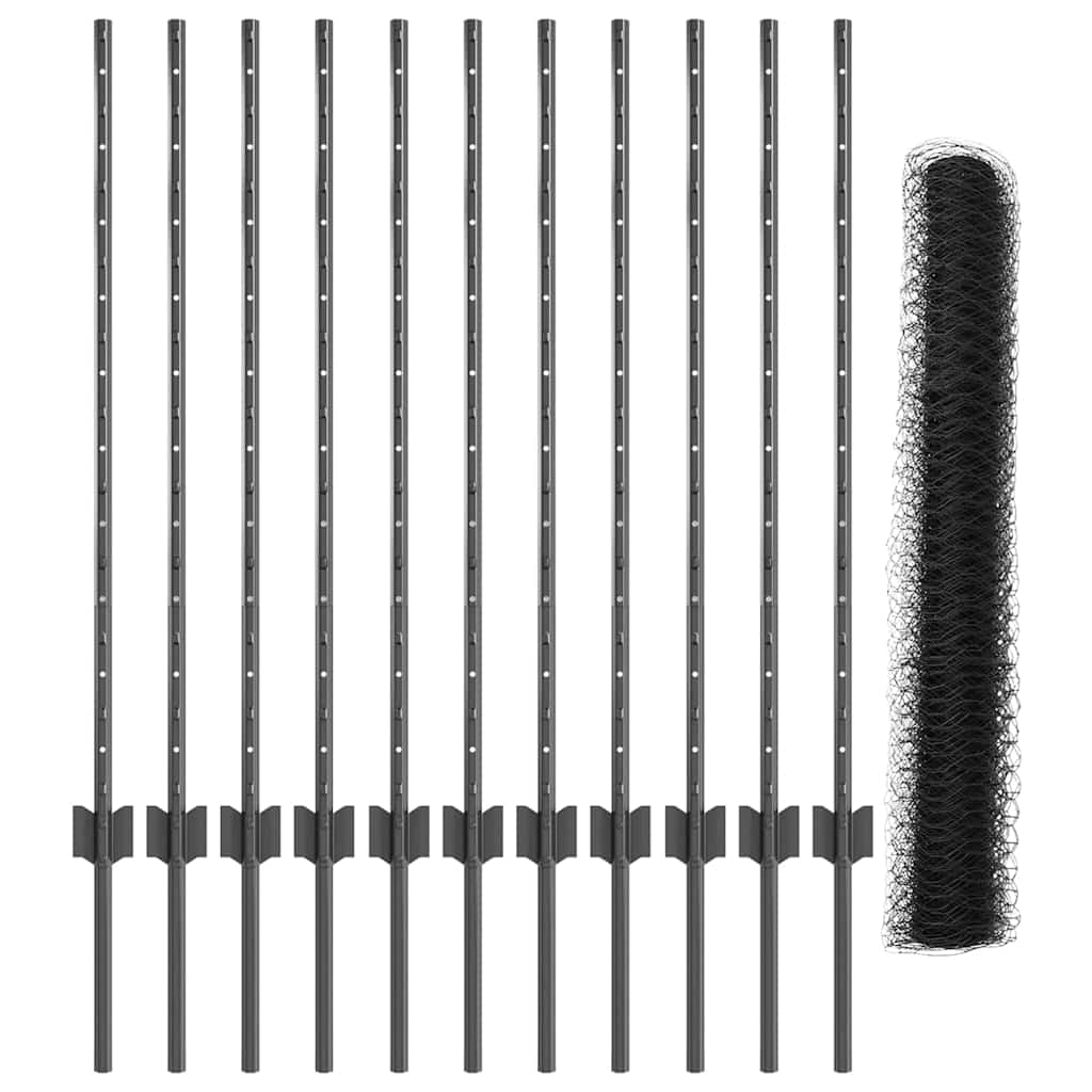 Recinzione in Rete Saldata Acciaio PVC 25 x 1 m