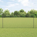 Recinzione in Rete Saldata Acciaio PVC Grigio 25 x 1,4 m