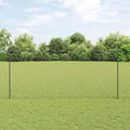 Recinzione in Rete Saldata Acciaio PVC Grigio 25 x 1,4 m