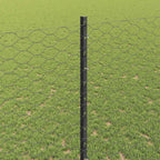 Recinzione in Rete Saldata Acciaio PVC 25 x 1,4 m Grigio