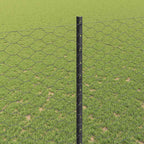 Recinzione in Rete Saldato Acciaio PVC 25 x 1,5 m Grigio