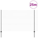 Recinzione in Rete Saldato Acciaio PVC 25 x 1,5 m Grigio