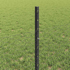 Recinzione in Rete Saldato Acciaio PVC Grigio 50 x 0,5 m