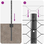 Recinzione in Rete Saldata Acciaio PVC 50 x 0,6 m