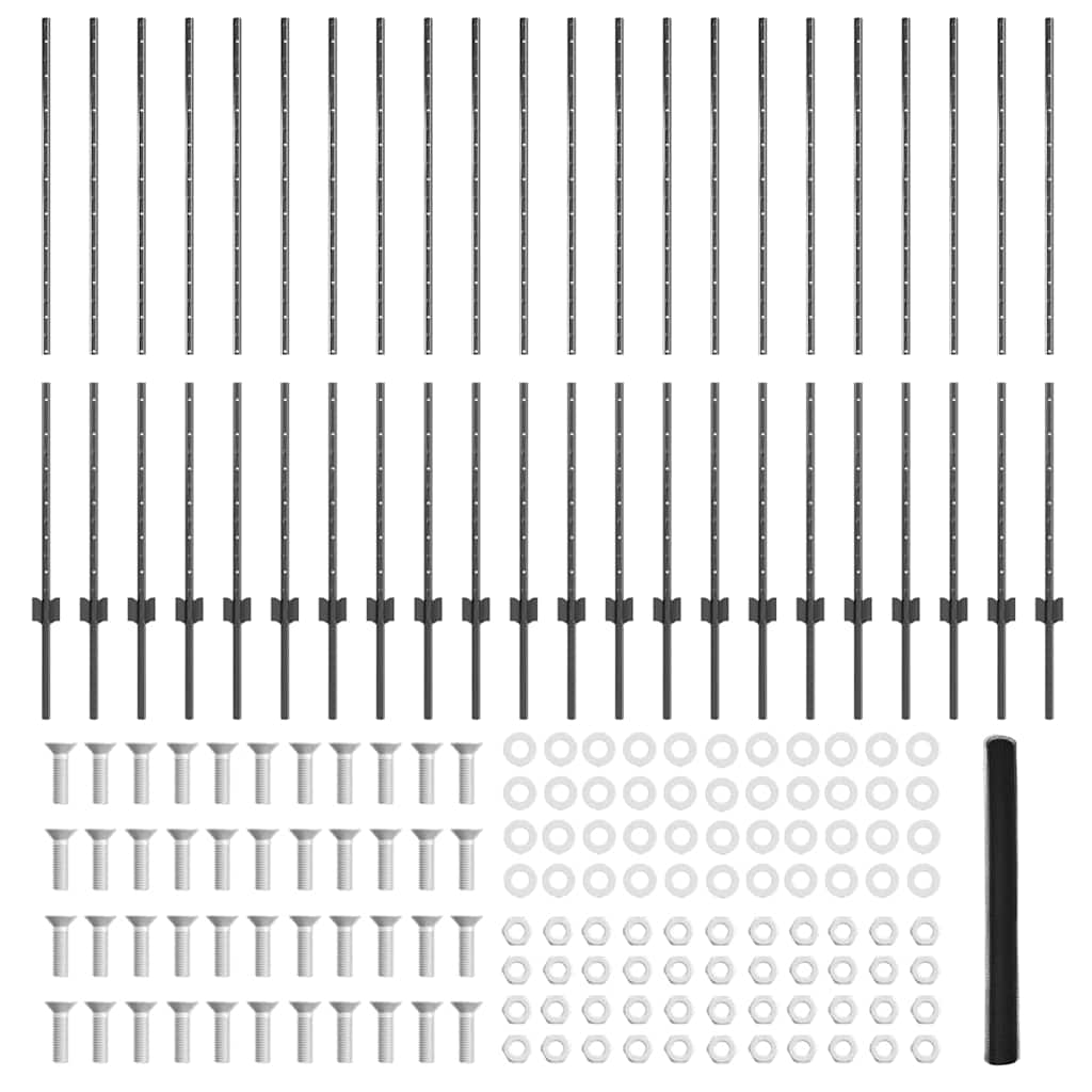 Recinzione in Rete Saldata Acciaio PVC 50 x 1,4 m
