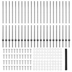 Recinzione in Rete Saldata Acciaio PVC 50 x 1,4 m
