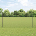 Recinzione in Rete Saldata Acciaio PVC 50 x 1,5 m Grigio