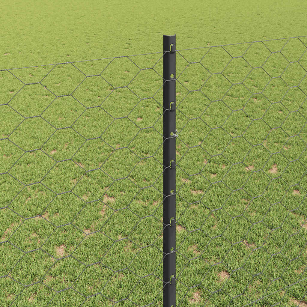 Recinzione in Rete Saldata Acciaio PVC 50 x 1,5 m