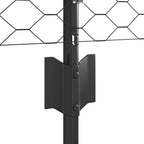 Recinzione in Rete Saldata Acciaio PVC 100 x 0,5 m - Grigio