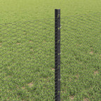 Recinzione in Rete Saldato Acciaio PVC Grigio 100 x 0,6 m