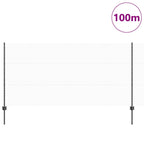 Recinzione in Rete Saldata Acciaio PVC Grigio 100 x 1,2 m