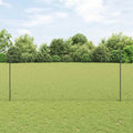 Recinzione in Rete Saldata Acciaio PVC Grigio 100 x 1,4 m
