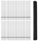 Recinzione in Rete Saldato Acciaio PVC Grigio 100 x 1,6 m