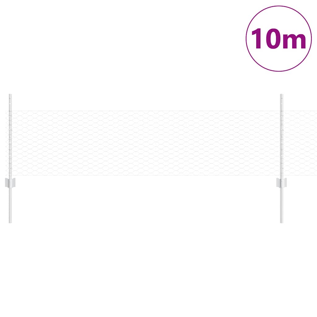 Recinzione in Rete Saldata Zincata 10 x 0,5 m