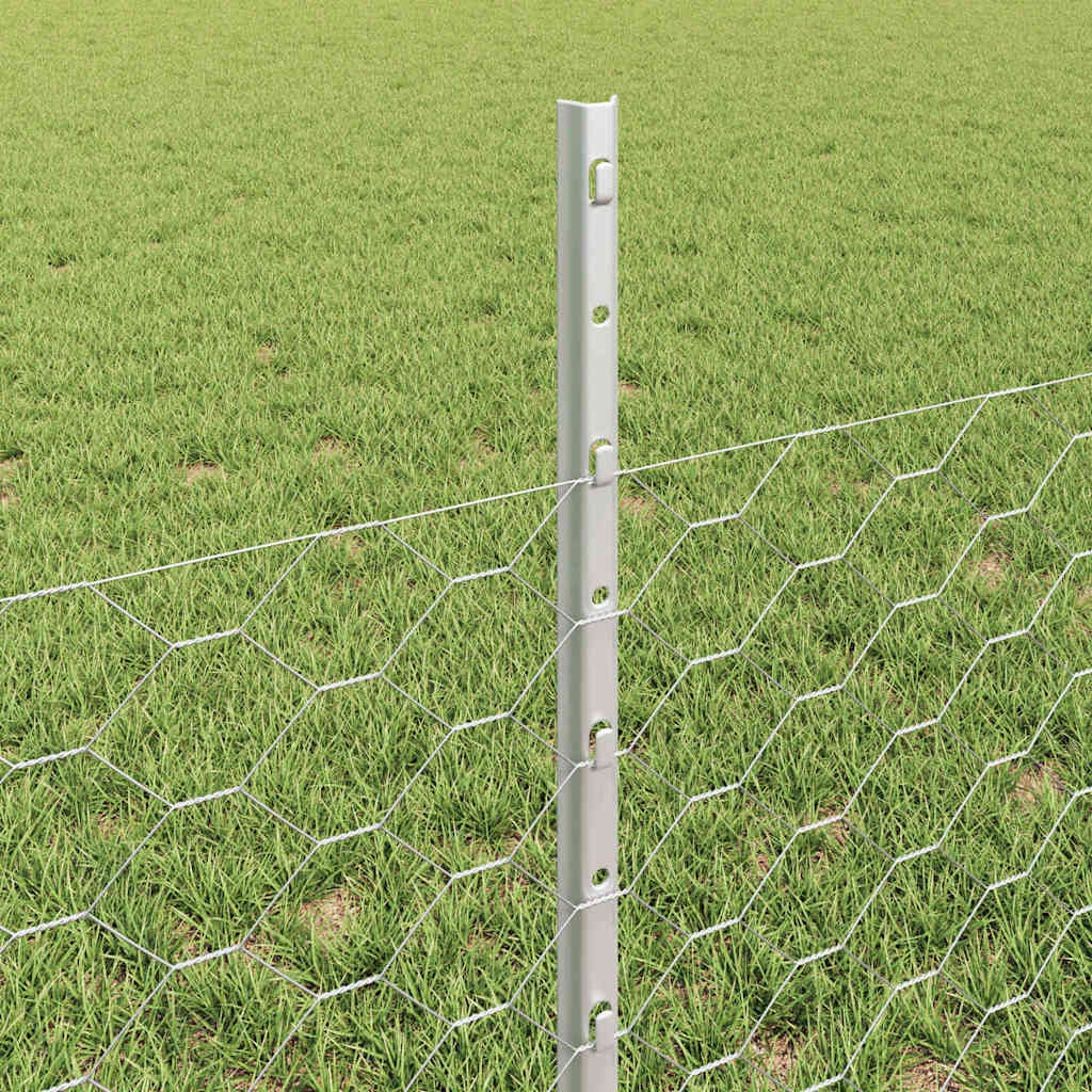 Recinzione in Rete Saldata Acciaio Zincato 10 x 0,5 m