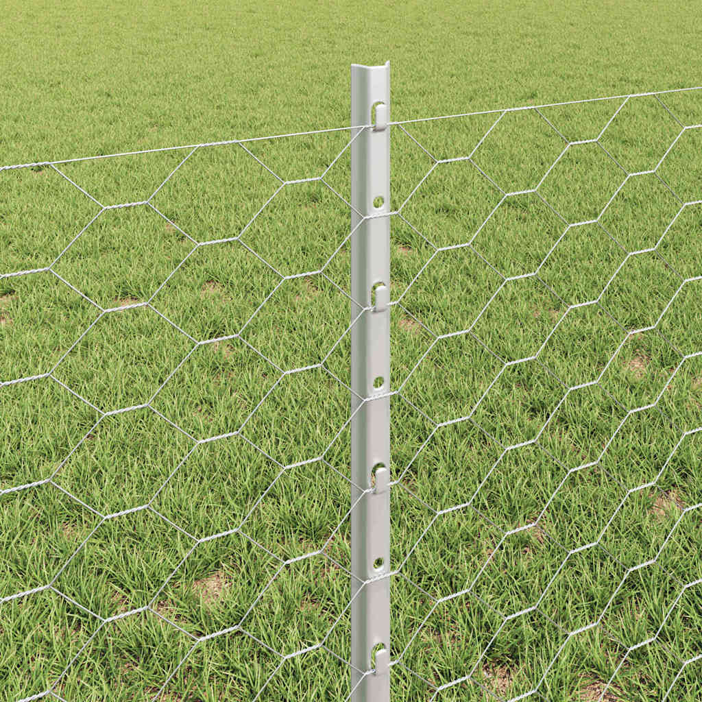 Recinzione in Rete Saldato Acciaio Zincato 10 x 0,6 m