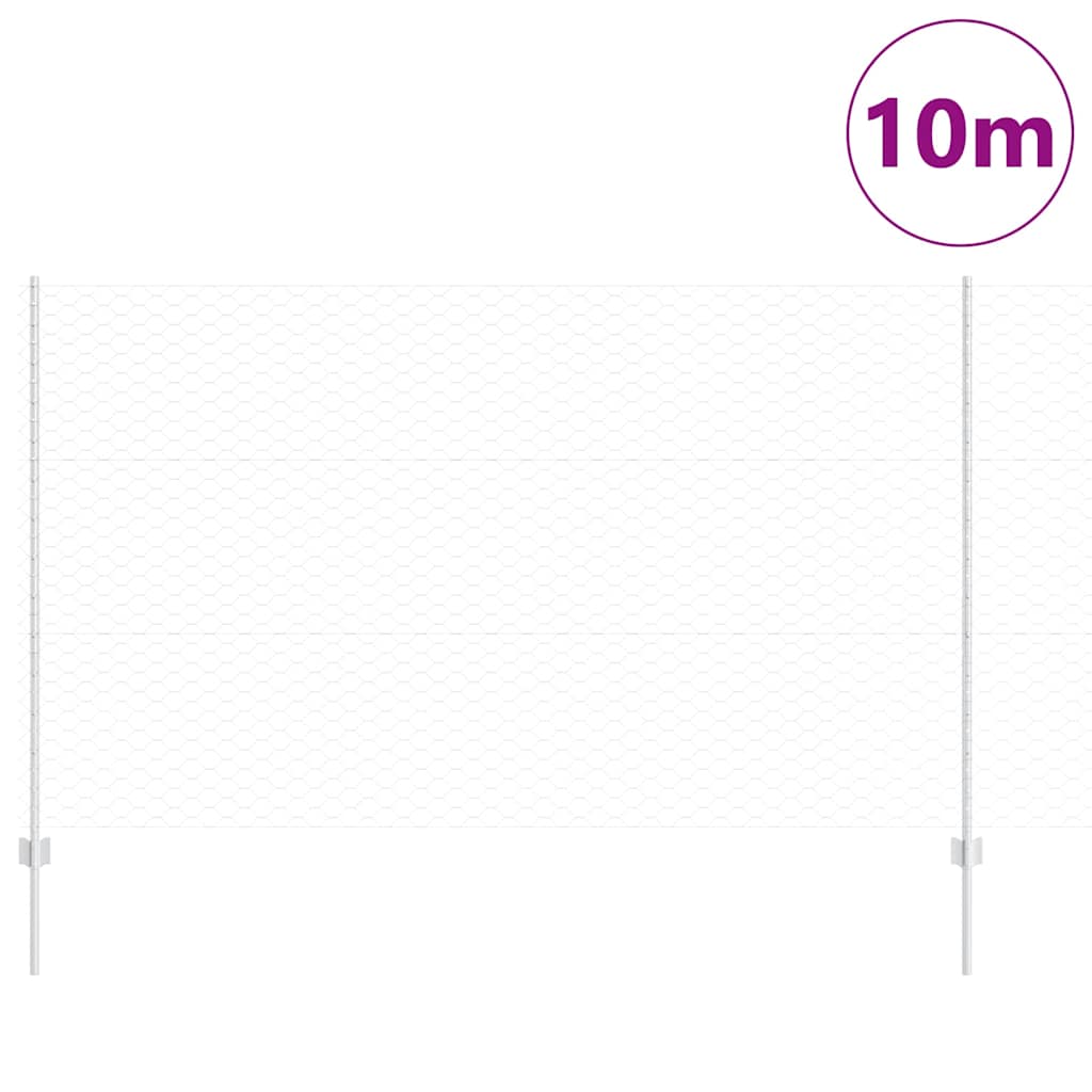 Recinzione in Rete Saldato Acciaio Zincato 10 x 1,4 m