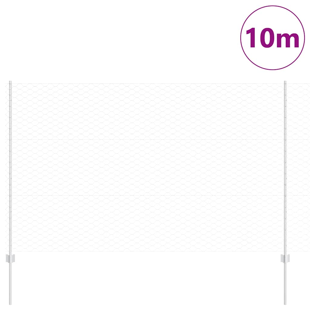 Recinzione in Rete Saldato Acciaio Zincato 10 x 1,5 m