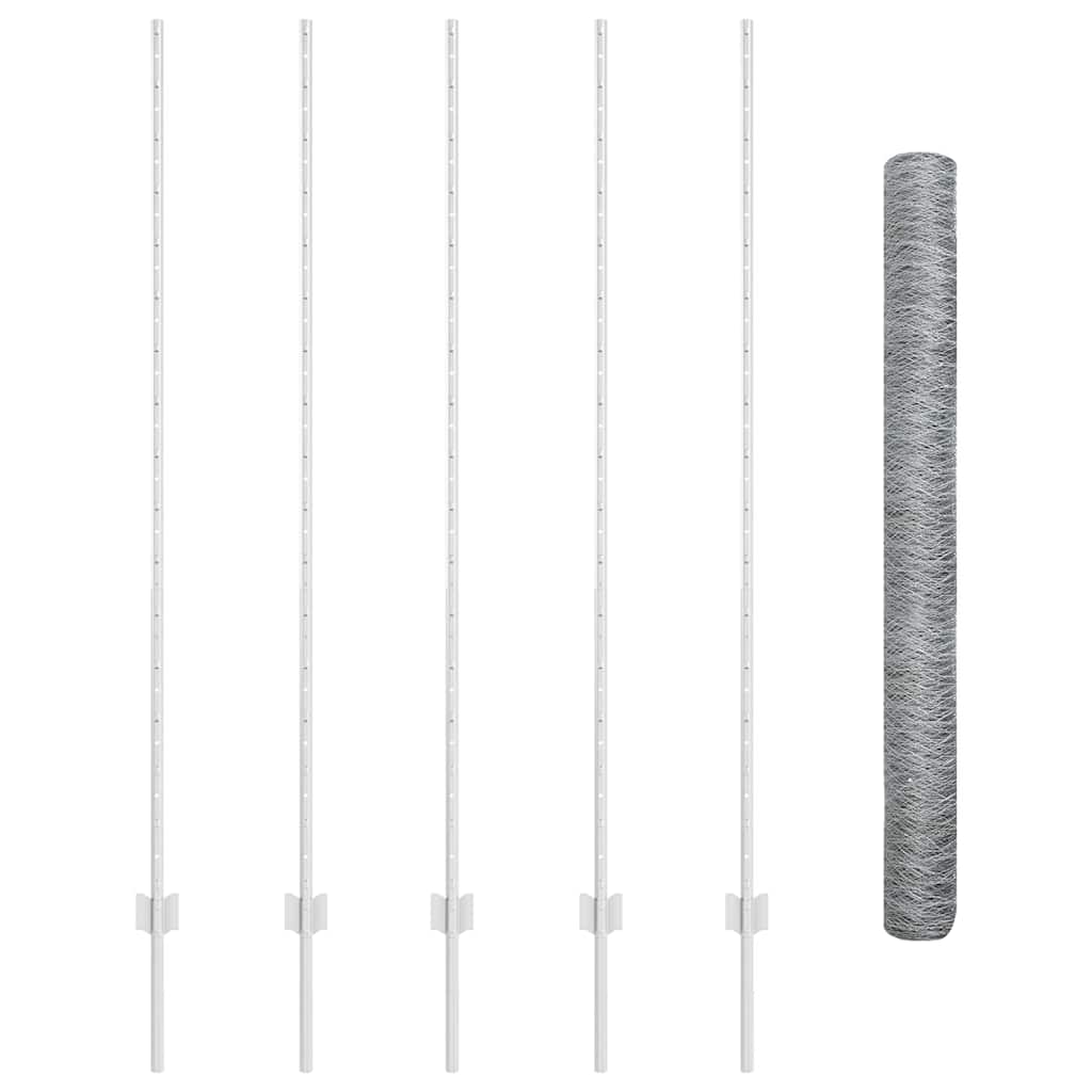 Recinzione in Rete Saldato Acciaio Zincato 10 x 1,6 m