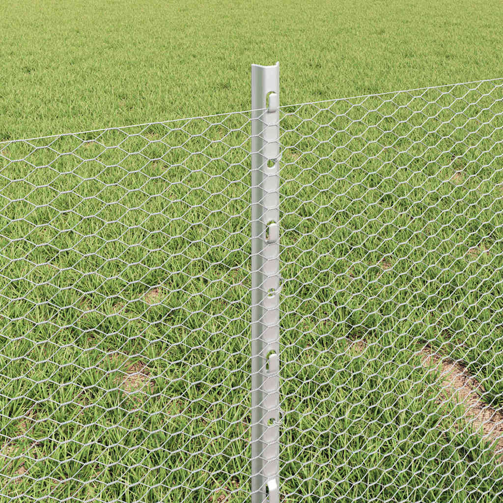 Recinzione in Rete Saldata Acciaio Zincato 25 x 0,4 m