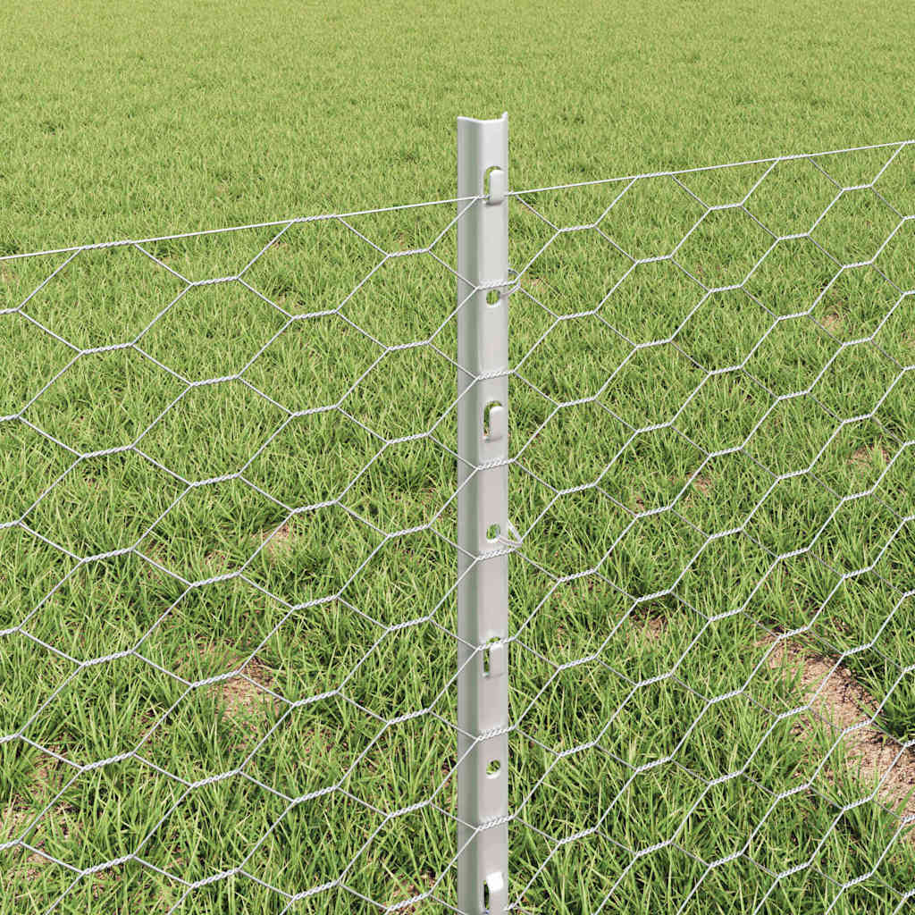 Recinzione in Rete Saldata Acciaio Zincato 25 x 0,4 m