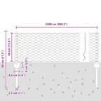 Recinzione in Rete Saldata Acciaio Zincato 25 x 0,4 m