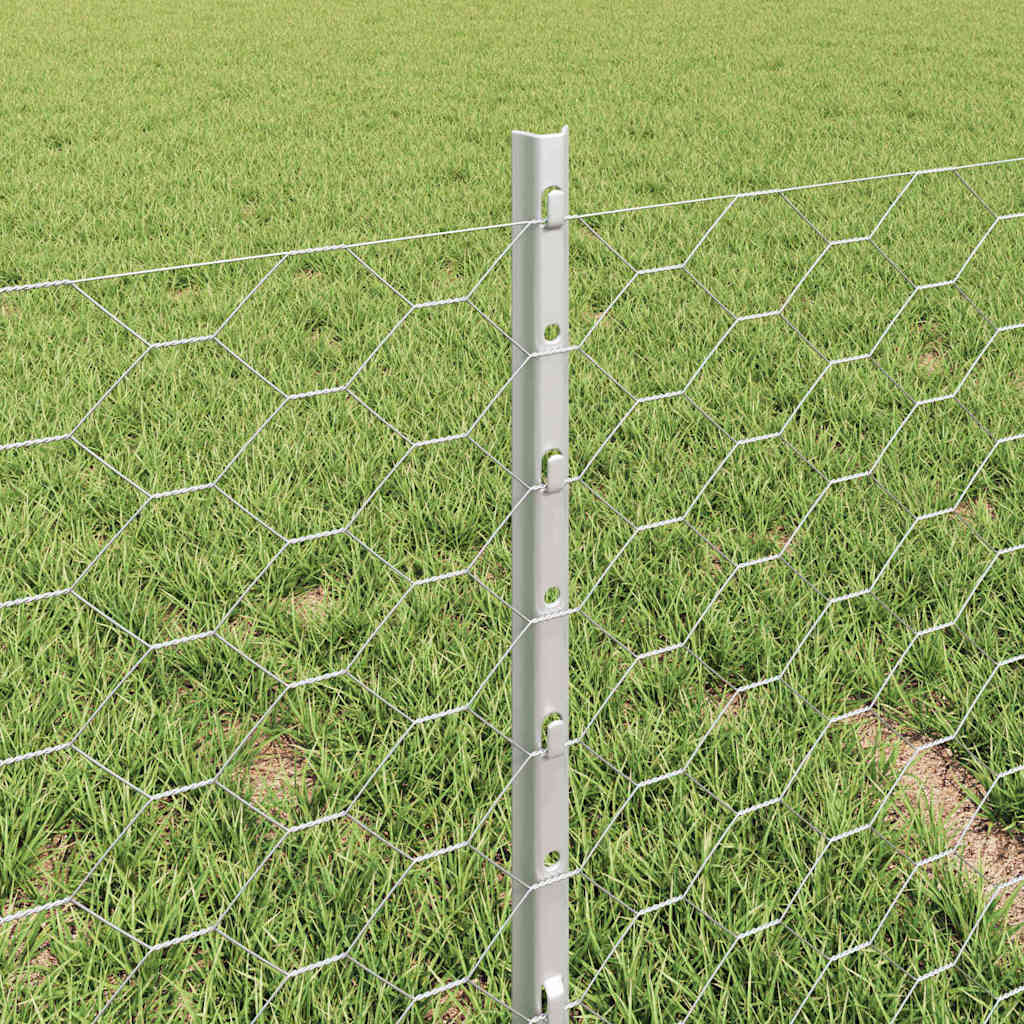 Recinzione in Rete Saldata Acciaio Zincato 25 x 0,4 m