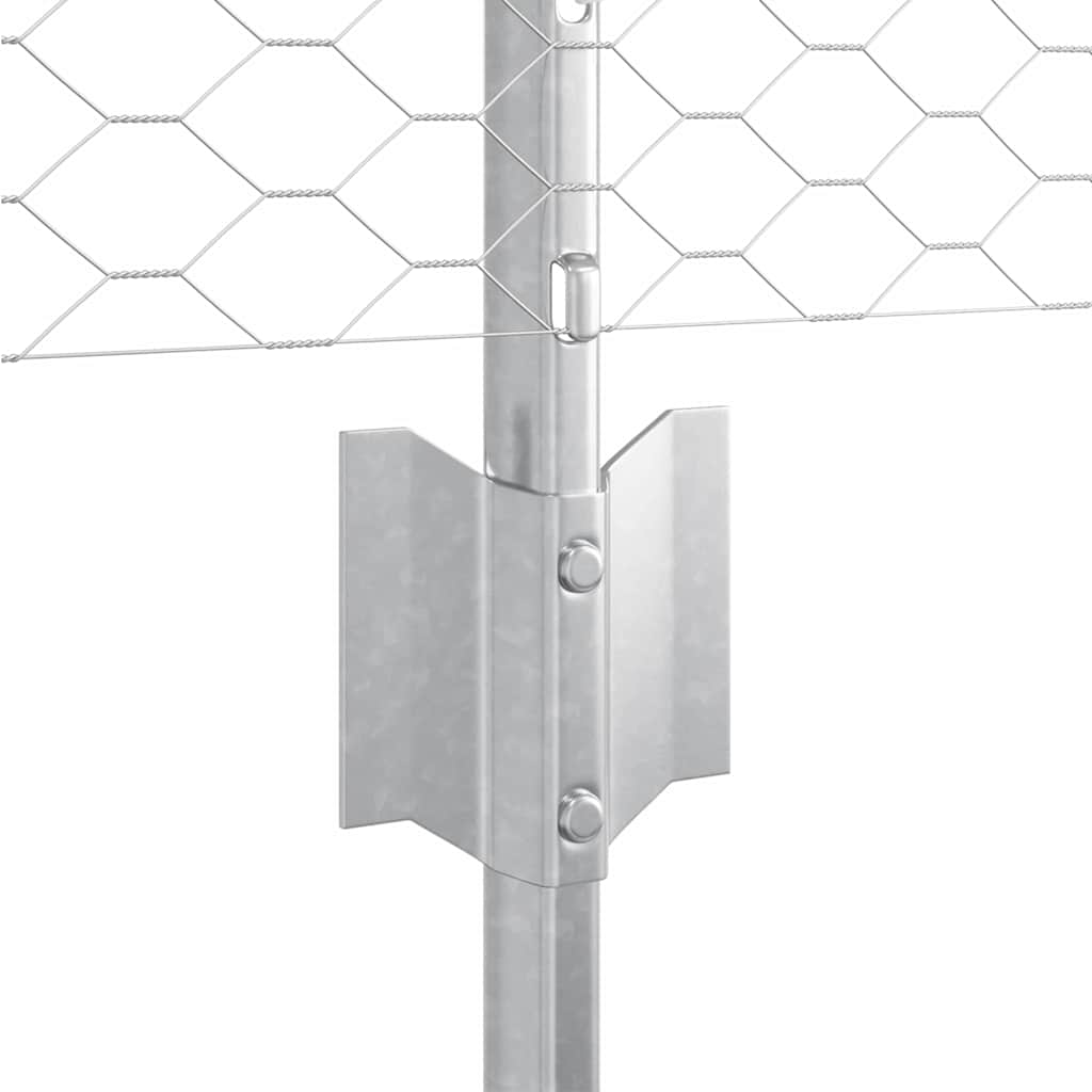 Recinzione in Rete Saldato Acciaio Zincato 25 x 0,5 m