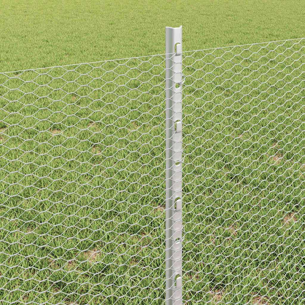 Recinzione in Rete Saldata Zincata 25 x 0,6 m