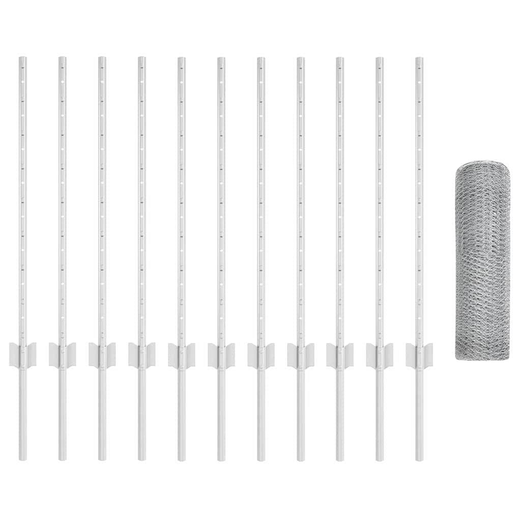 Recinzione in Rete Saldata Zincata 25 x 0,8 m