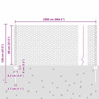 Recinzione in Rete Saldata Zincata 25 x 0,8 m