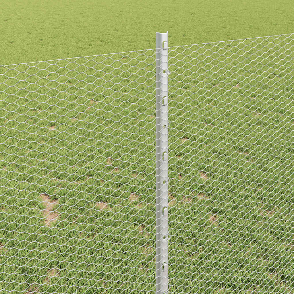 Recinzione in Rete Saldata Acciaio Zincato 25 x 1 m