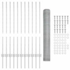 Recinzione in Rete Saldata Acciaio Zincato 25 x 1 m