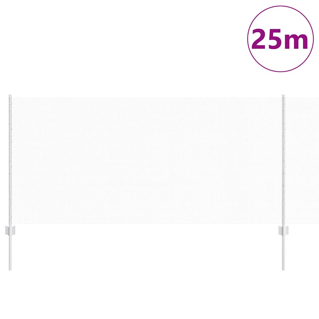 Recinzione in Rete Saldata Acciaio Zincato 25 x 1 m