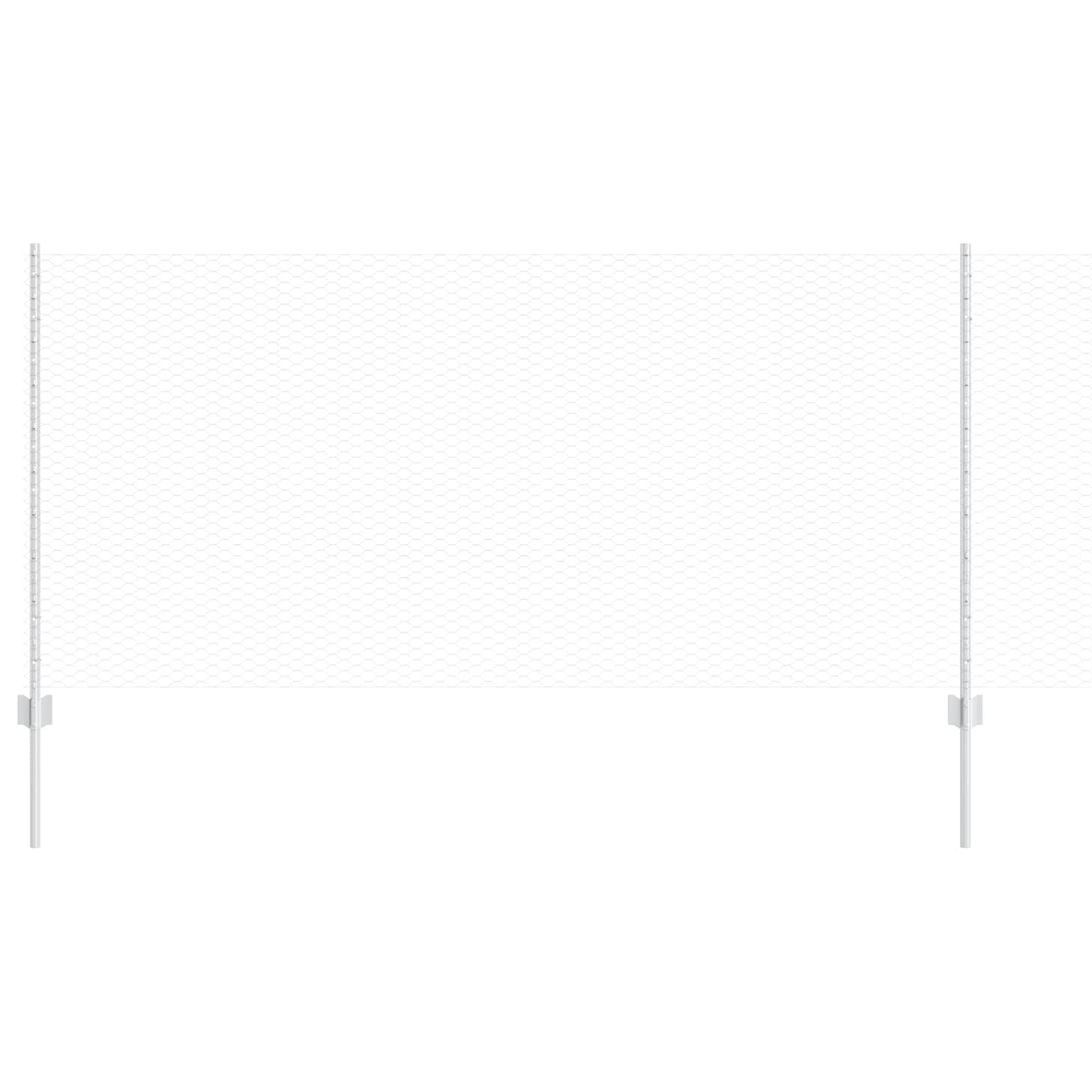 Recinzione in Rete Saldata Acciaio Zincato 25 x 1 m