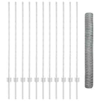 Recinzione in Rete Saldato Acciaio Zincato 25 x 1,2 m