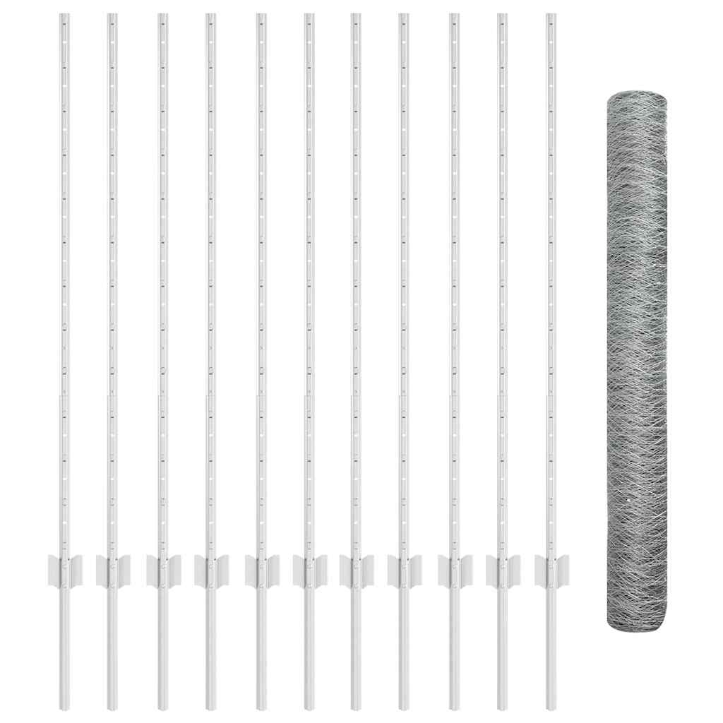 Recinzione in Rete Saldato Acciaio Zincato 25 x 1,2 m