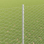 Recinzione in Rete Saldato Argento 25 x 1,4 m - Acciaio Zincato