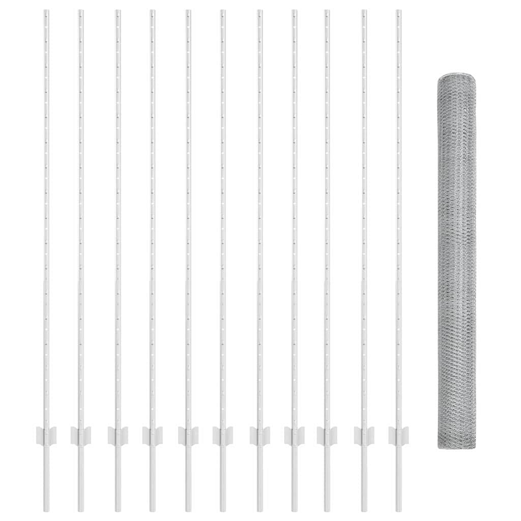 Recinzione in Rete Saldata Acciaio Zincato 25 x 1,6 m