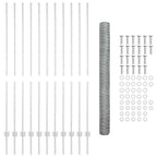 Recinzione in Rete Saldata Acciaio Zincato 25 x 1,6 m