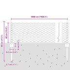 Recinzione in Rete Saldato Acciaio Zincato 50 x 0,4 m