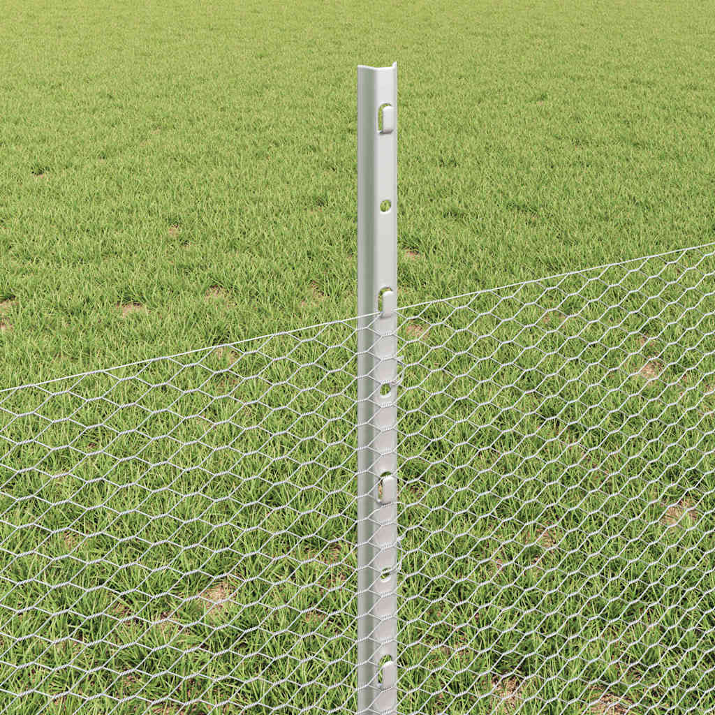 Recinzione in Rete Saldata Acciaio Zincato 50 x 0,5 m