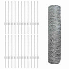Recinzione in Rete Saldata Zincata 50 x 0,5 m