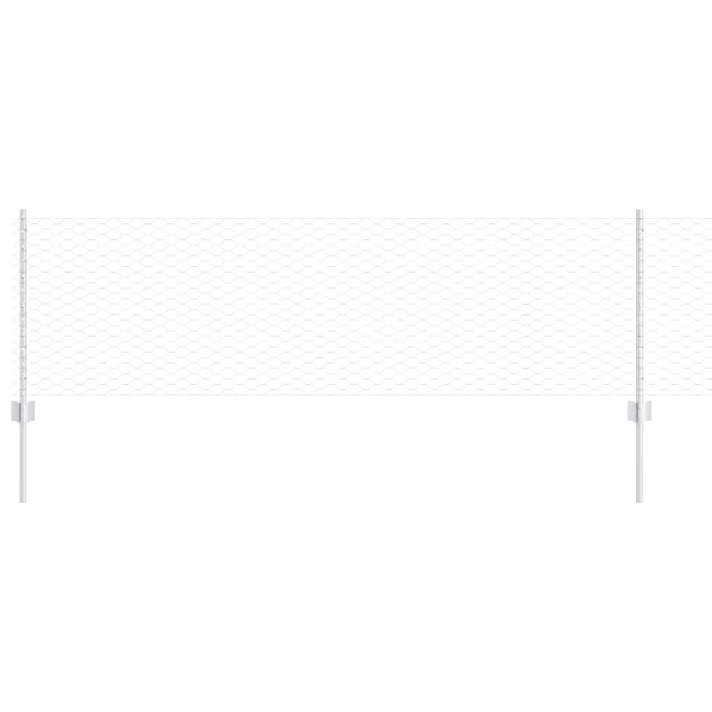 Recinzione in Rete Saldata Acciaio Zincato 50 x 0,6 m