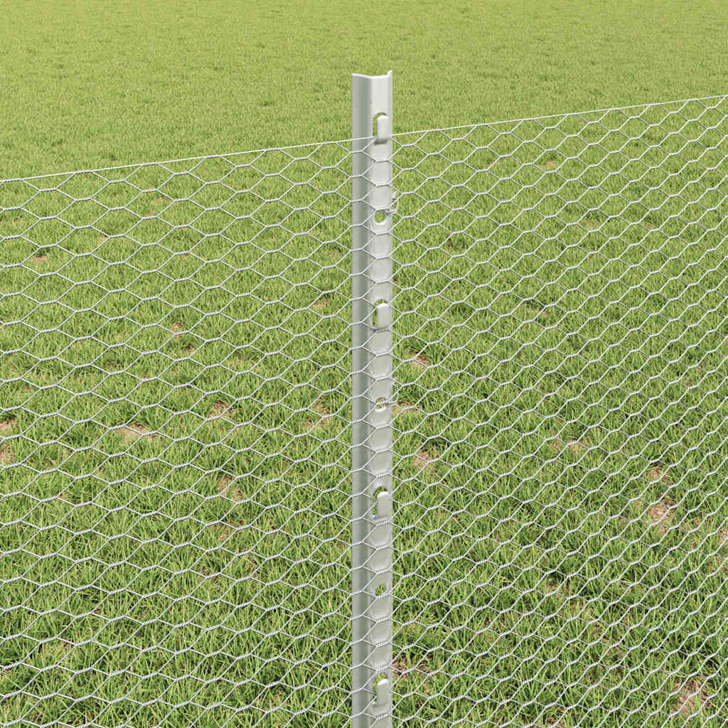 Recinzione in Rete Saldata Acciaio Zincato 50 x 0,8 m