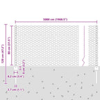 Recinzione in Rete Saldata Acciaio Zincato 50 x 0,8 m