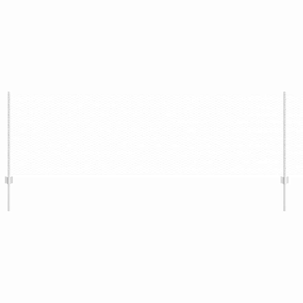 Recinzione in Rete Saldata Argento 50 x 0,8 m - Acciaio Zincato