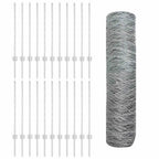 Recinzione in Rete Saldata Acciaio Zincato 50 x 0,8 m